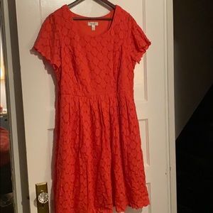 Coral dress